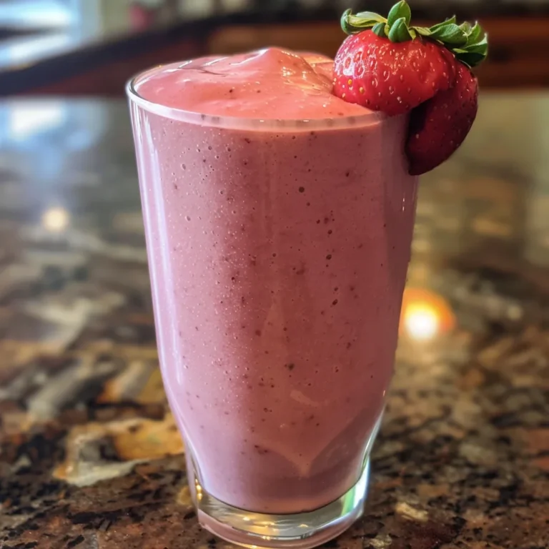 Delicious blueberry smoothie in a mason jar.